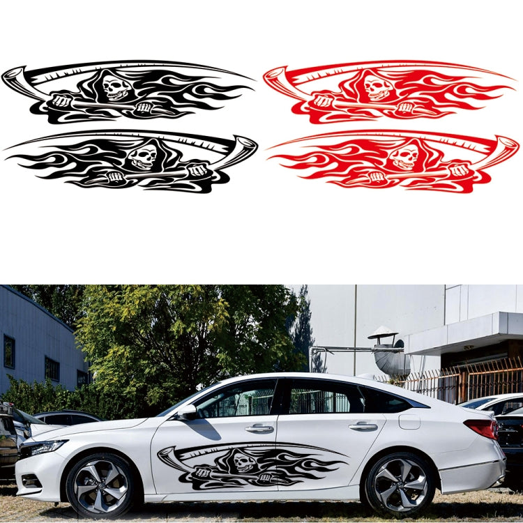 2 PCS/Set D-435 Grim Reaper Pattern Car Modified Decorative Sticker