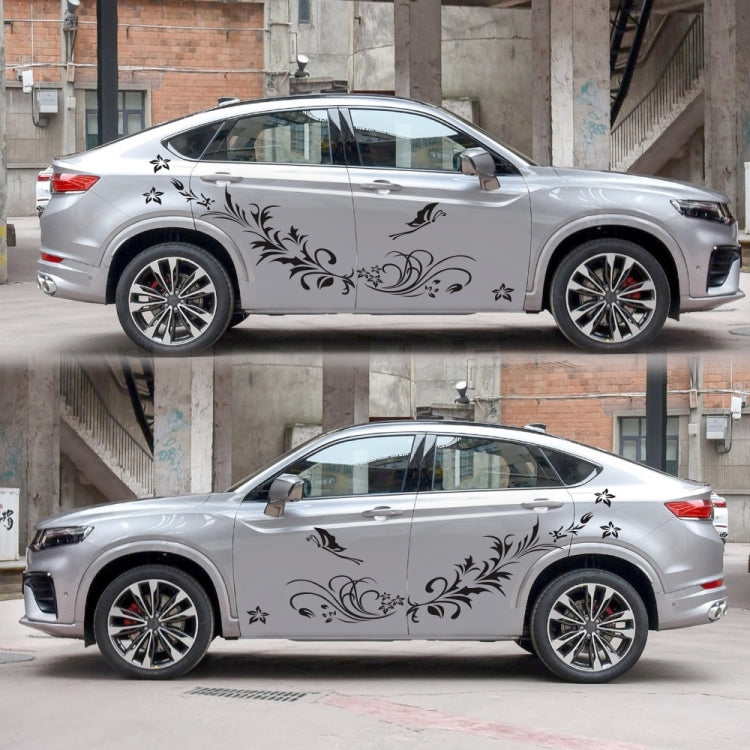 D-462 Butterfly Loves Flowers Pattern Car Modified Decorative Sticker