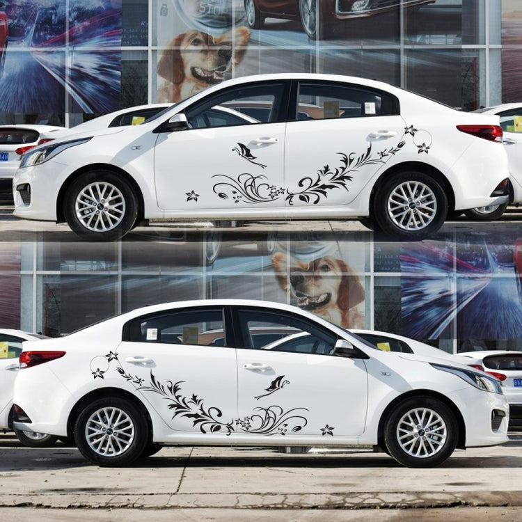 D-462 Butterfly Loves Flowers Pattern Car Modified Decorative Sticker