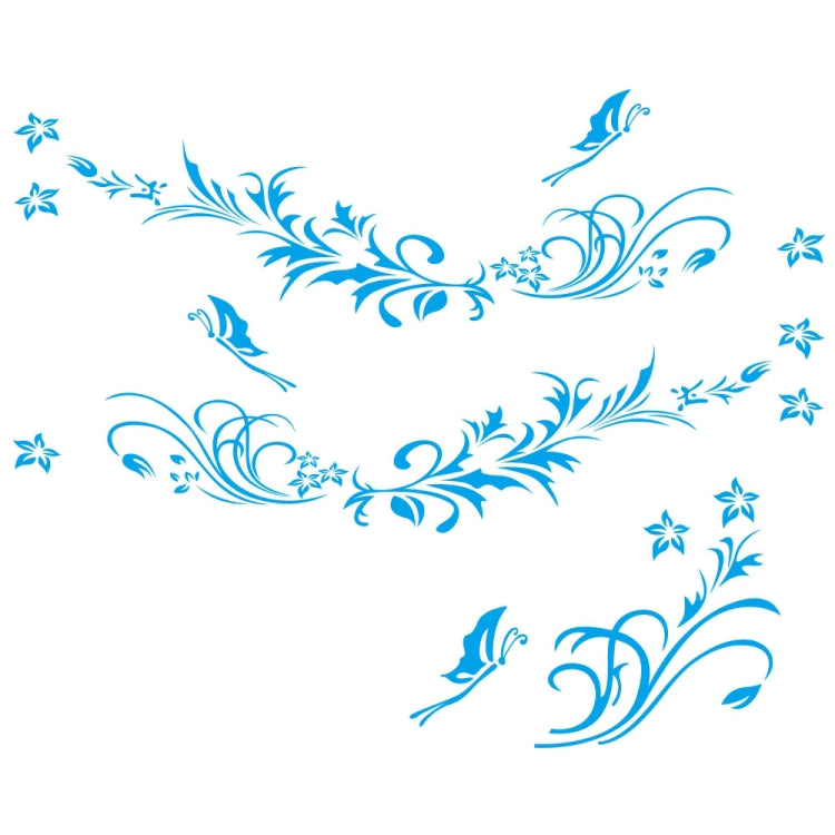 D-462 Butterfly Loves Flowers Pattern Car Modified Decorative Sticker