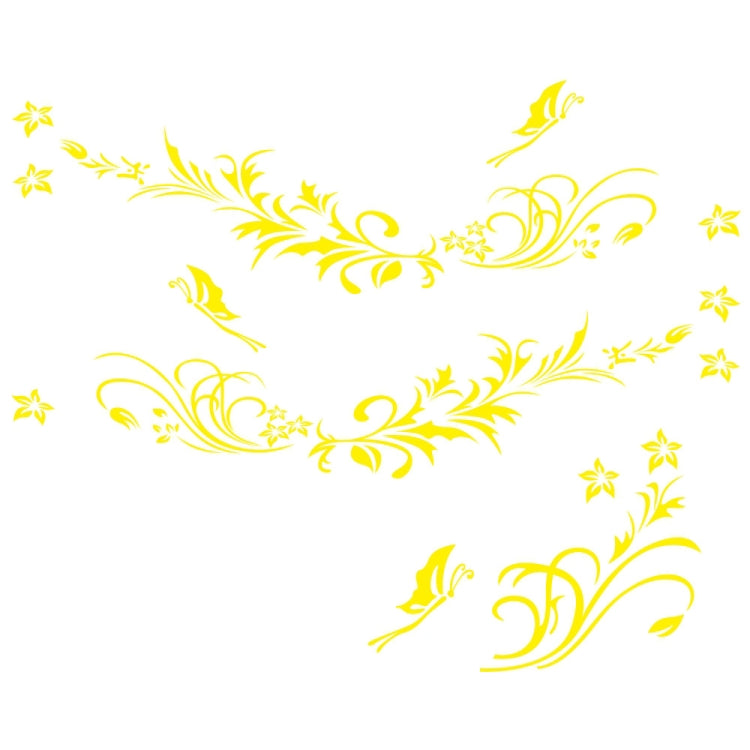 D-462 Butterfly Loves Flowers Pattern Car Modified Decorative Sticker