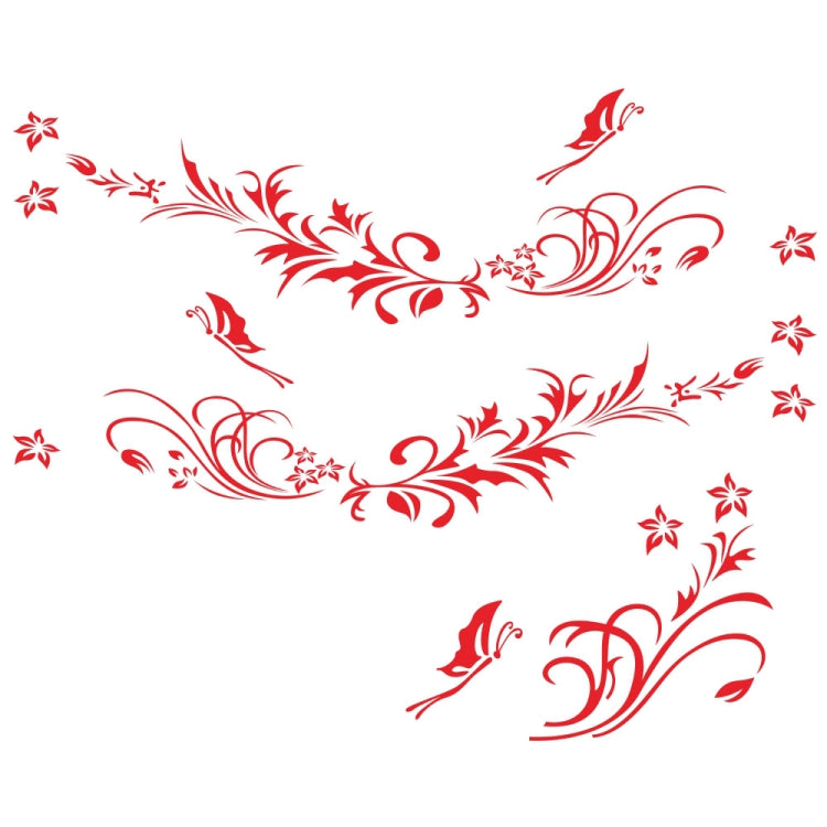 D-462 Butterfly Loves Flowers Pattern Car Modified Decorative Sticker