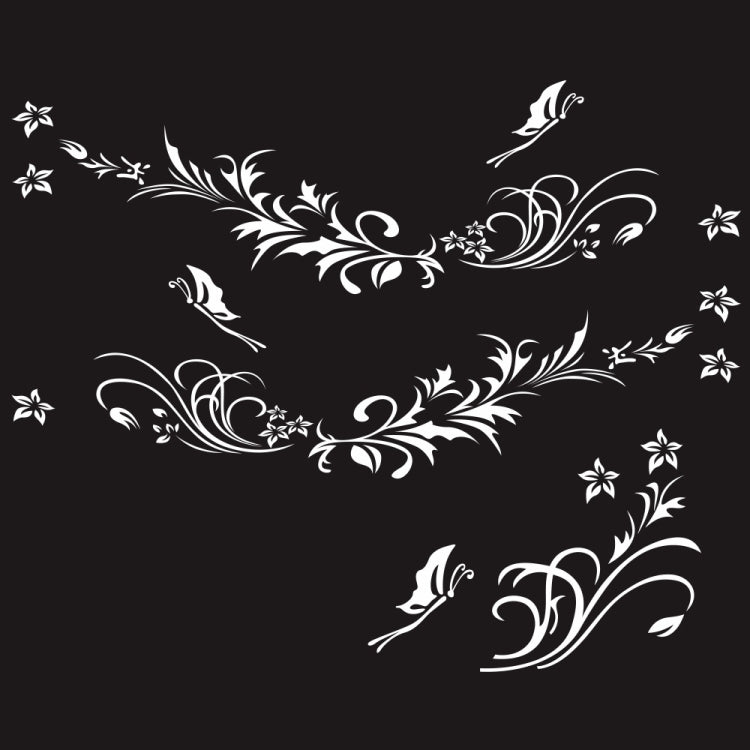 D-462 Butterfly Loves Flowers Pattern Car Modified Decorative Sticker