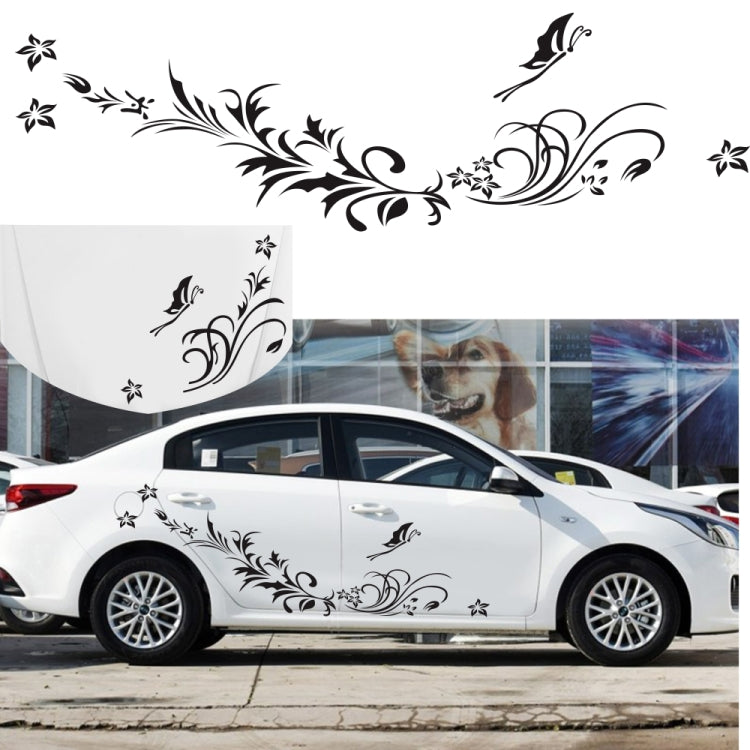 D-462 Butterfly Loves Flowers Pattern Car Modified Decorative Sticker