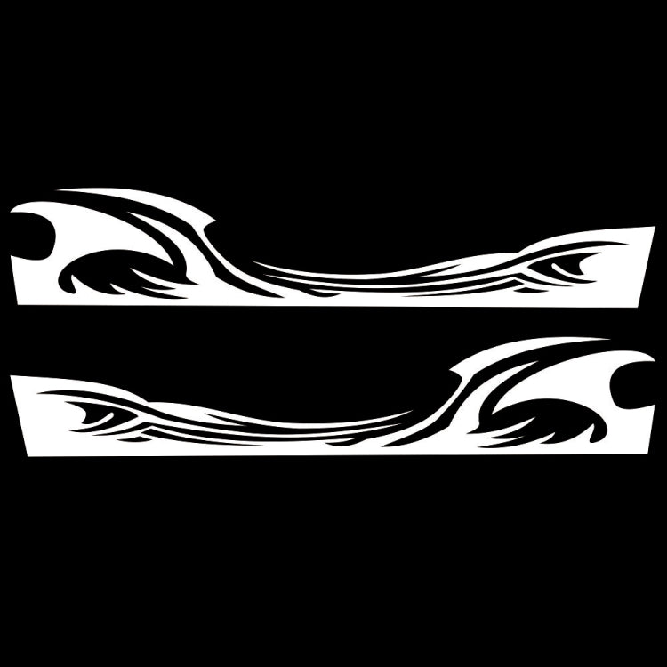 2 PCS/Set D-467 Waves Pattern Car Modified Decorative Sticker
