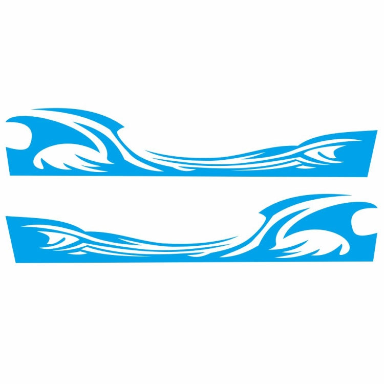 2 PCS/Set D-467 Waves Pattern Car Modified Decorative Sticker