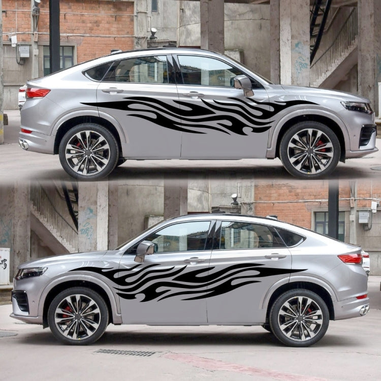 2 PCS/Set D-476 Fire Element Pattern Car Modified Decorative Sticker