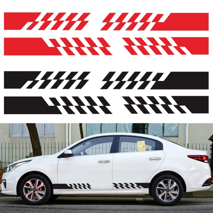 2 PCS/Set D-487 Stripe Pattern Car Modified Decorative Sticker