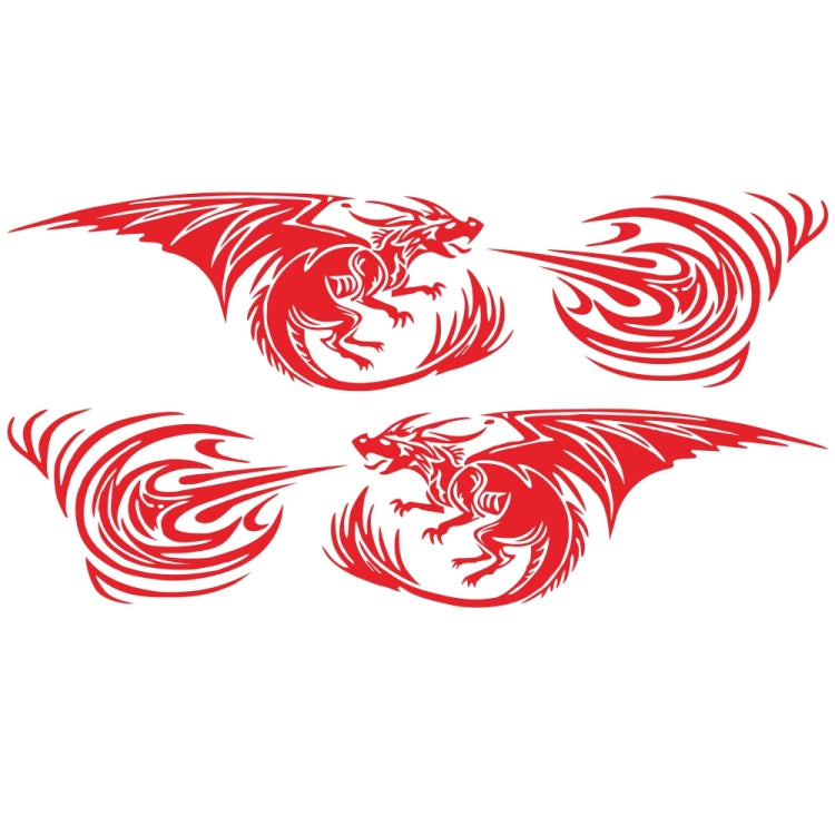 2 PCS/Set D-498 Pterosaur Spitfire Pattern Car Modified Decorative Sticker