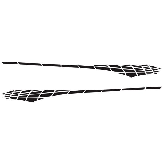 2 PCS/Set D-501 Plaid Pattern Car Modified Decorative Sticker