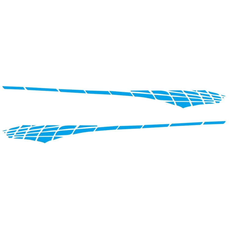 2 PCS/Set D-501 Plaid Pattern Car Modified Decorative Sticker
