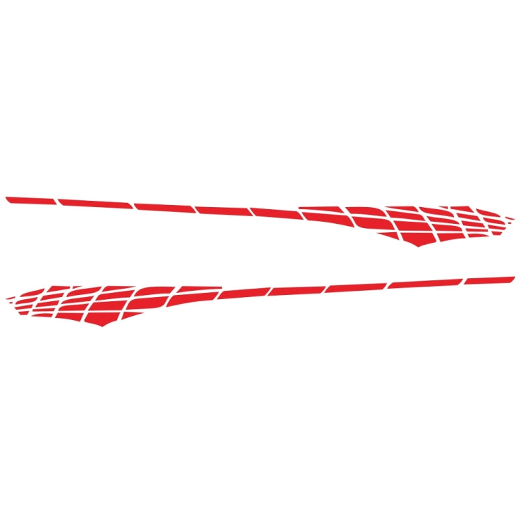 2 PCS/Set D-501 Plaid Pattern Car Modified Decorative Sticker