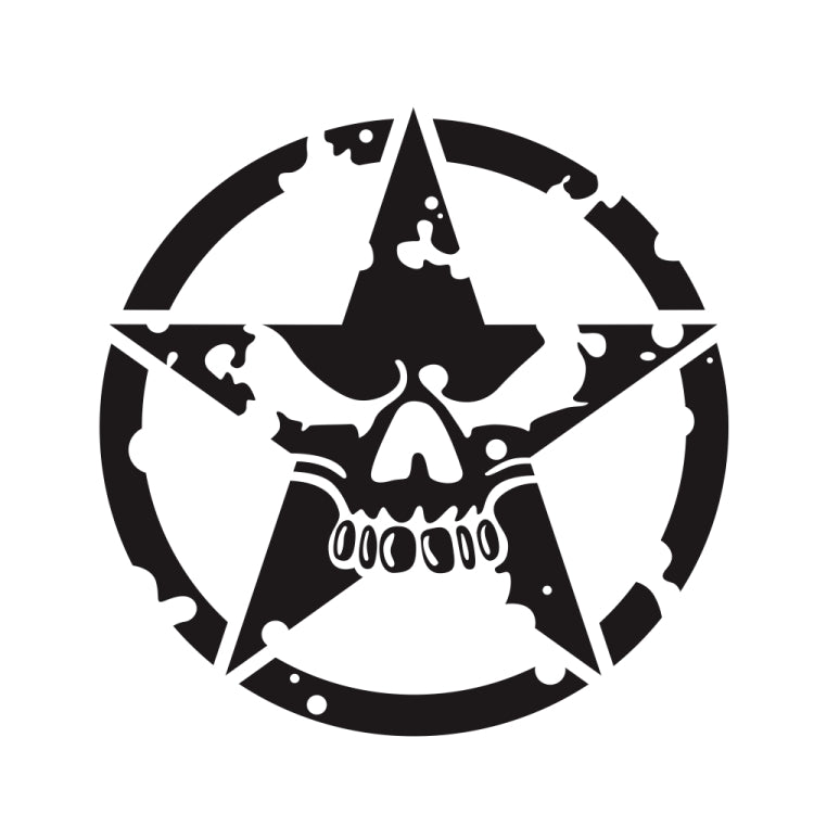 D-520 Star Pattern Car Modified Hood Decorative Sticker