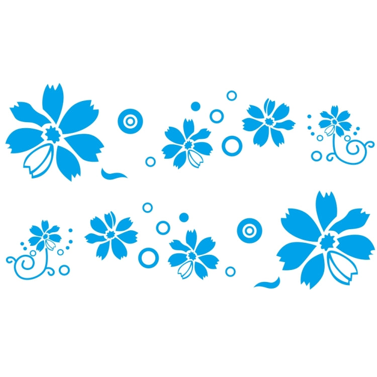 2 PCS/Set D-510 Flowers Pattern Car Modified Decorative Sticker