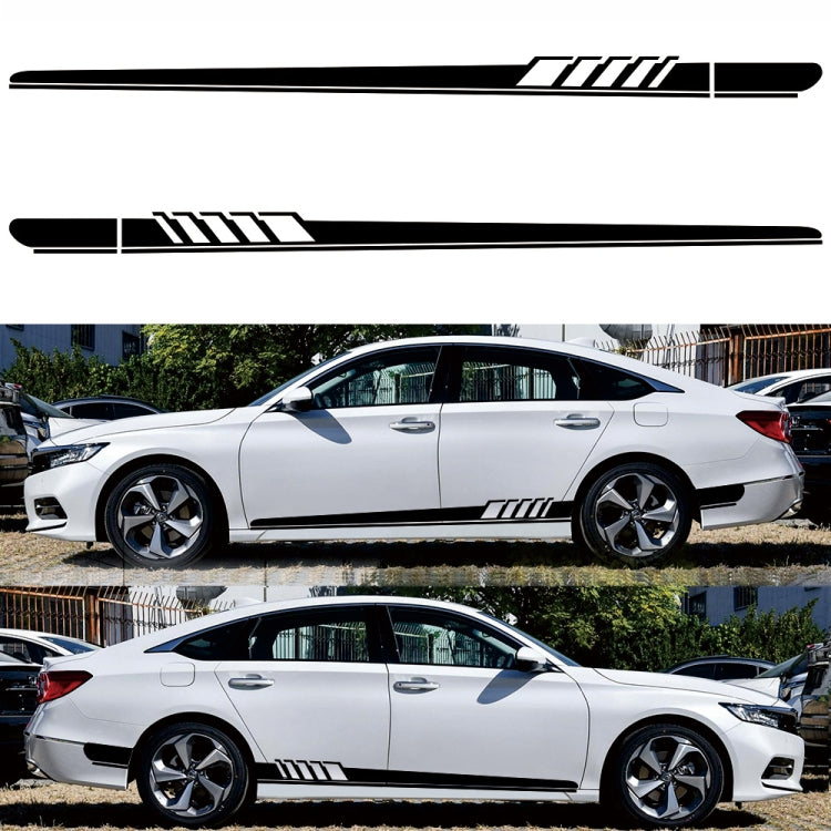2 PCS/Set D-608 Stripe Pattern Car Modified Decorative Sticker