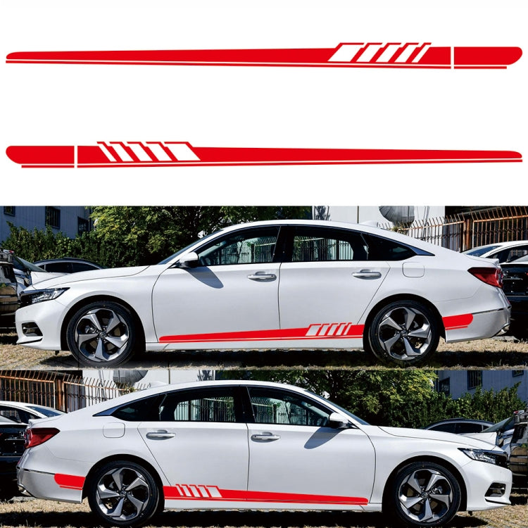 2 PCS/Set D-608 Stripe Pattern Car Modified Decorative Sticker