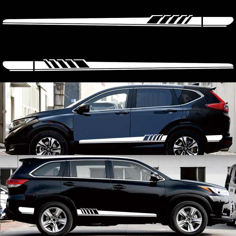 2 PCS/Set D-608 Stripe Pattern Car Modified Decorative Sticker
