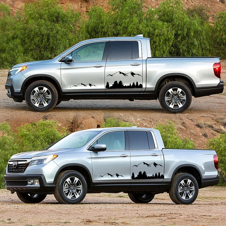 2 PCS/Set D-684 Mountain Totem Pattern Car Modified Decorative Sticker