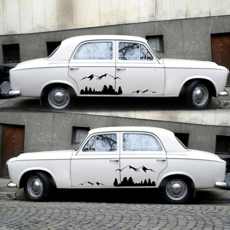 2 PCS/Set D-684 Mountain Totem Pattern Car Modified Decorative Sticker