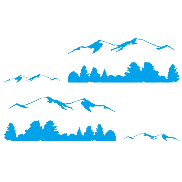 2 PCS/Set D-684 Mountain Totem Pattern Car Modified Decorative Sticker