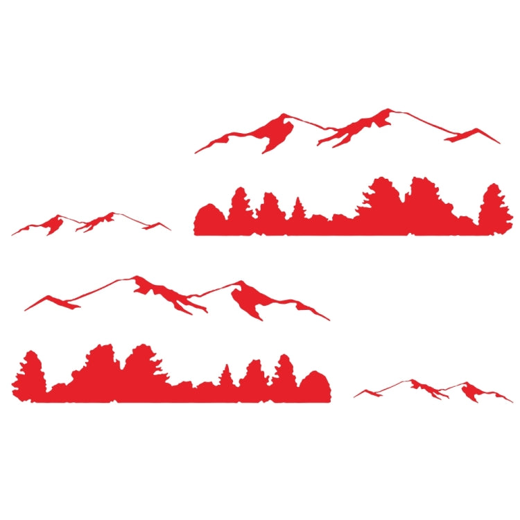 2 PCS/Set D-684 Mountain Totem Pattern Car Modified Decorative Sticker