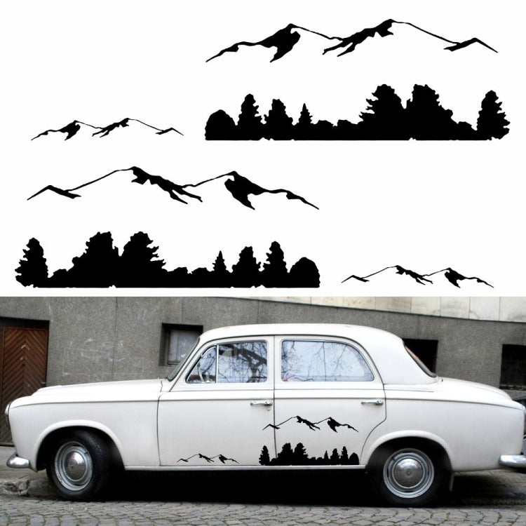2 PCS/Set D-684 Mountain Totem Pattern Car Modified Decorative Sticker