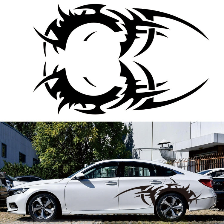 2 PCS/Set D-719 Flame Hot Wheel Pattern Car Modified Decorative Sticker