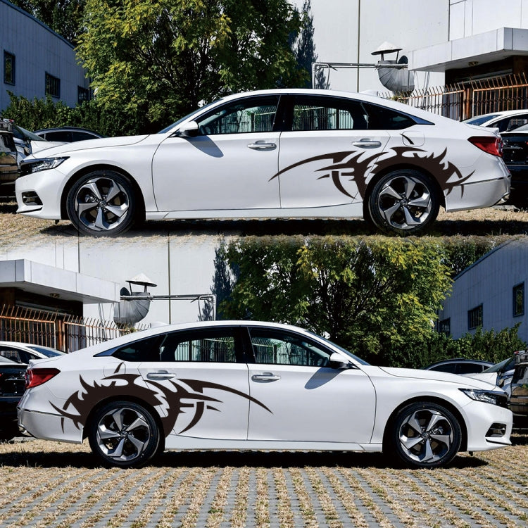 2 PCS/Set D-719 Flame Hot Wheel Pattern Car Modified Decorative Sticker