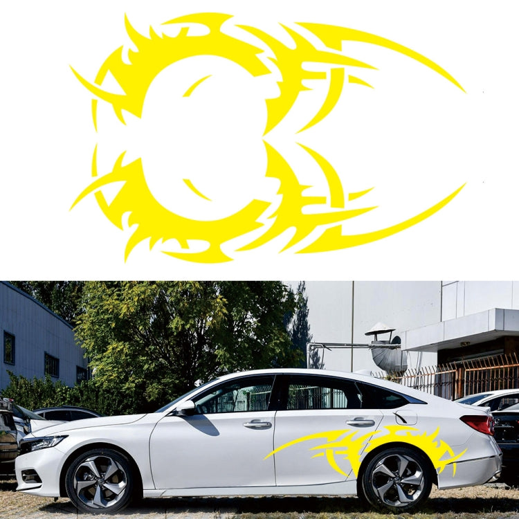 2 PCS/Set D-719 Flame Hot Wheel Pattern Car Modified Decorative Sticker