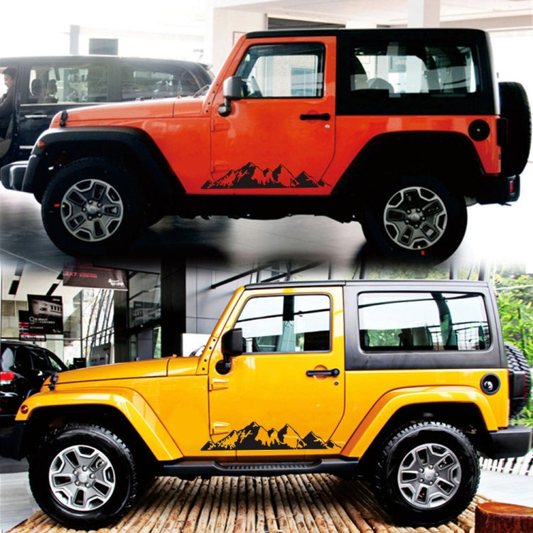 2 PCS/Set D-750 Mountain Pattern Car Modified Decorative Sticker