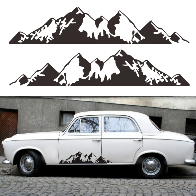2 PCS/Set D-750 Mountain Pattern Car Modified Decorative Sticker