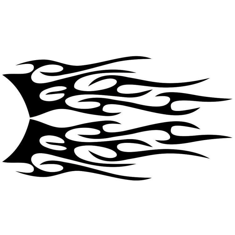 2 PCS/Set D-751 Flame Pattern Car Modified Decorative Sticker