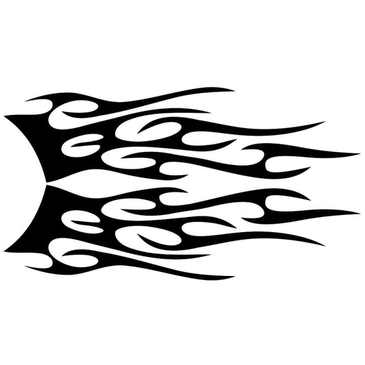 2 PCS/Set D-751 Flame Pattern Car Modified Decorative Sticker