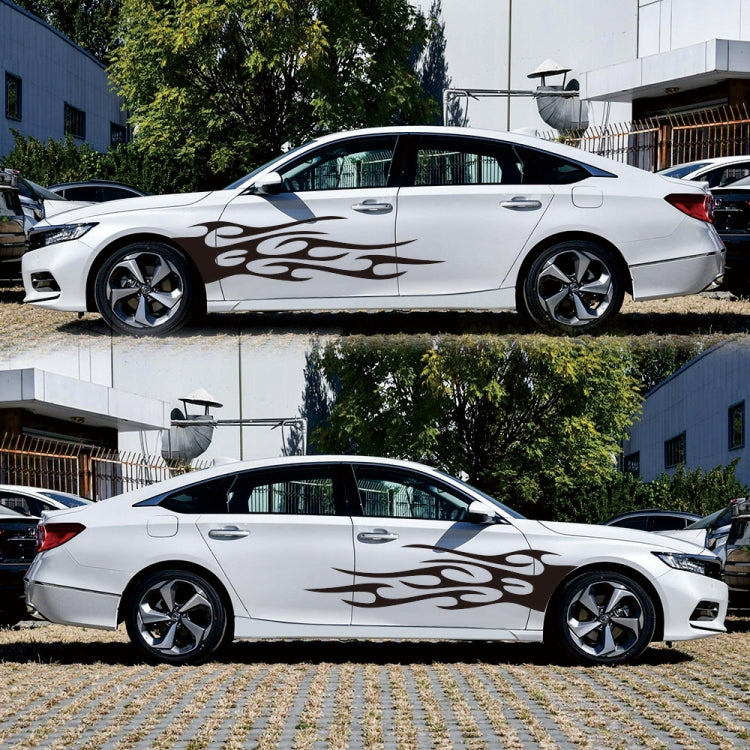 2 PCS/Set D-751 Flame Pattern Car Modified Decorative Sticker