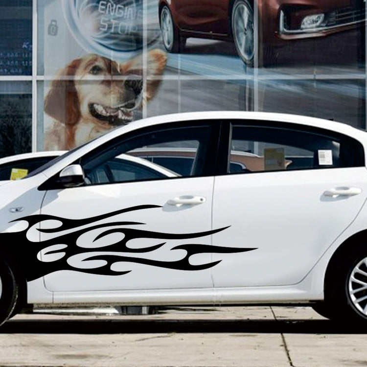 2 PCS/Set D-751 Flame Pattern Car Modified Decorative Sticker