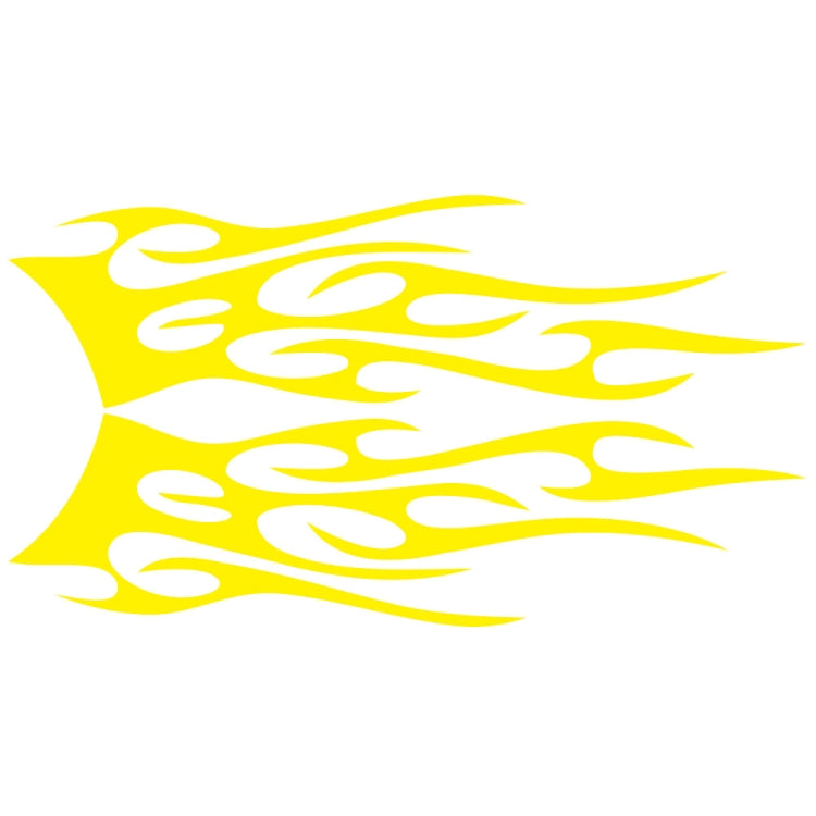 2 PCS/Set D-751 Flame Pattern Car Modified Decorative Sticker