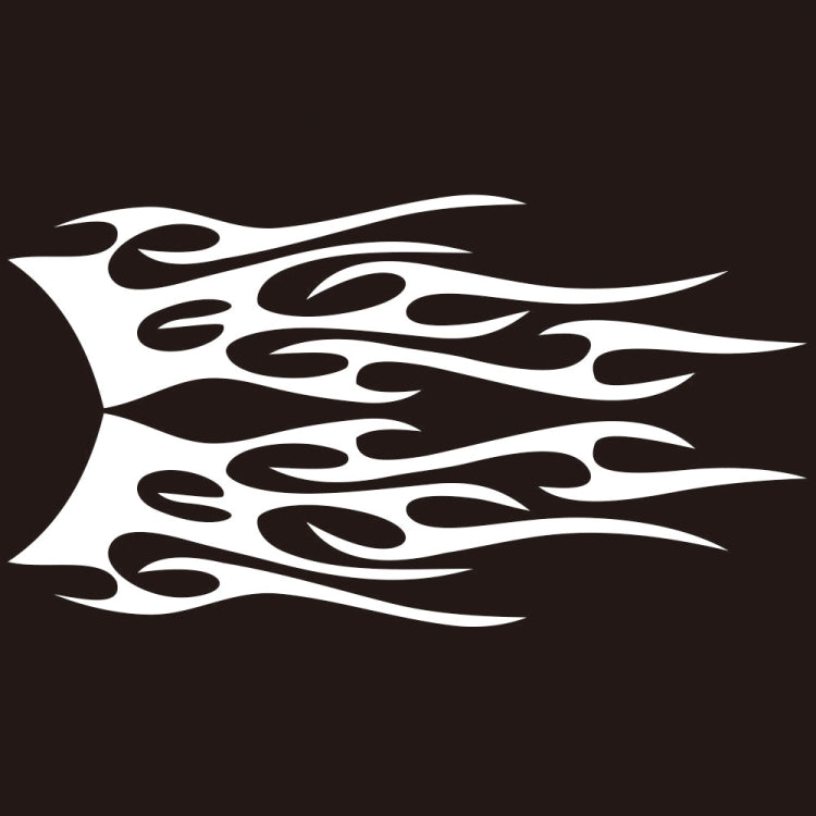 2 PCS/Set D-751 Flame Pattern Car Modified Decorative Sticker