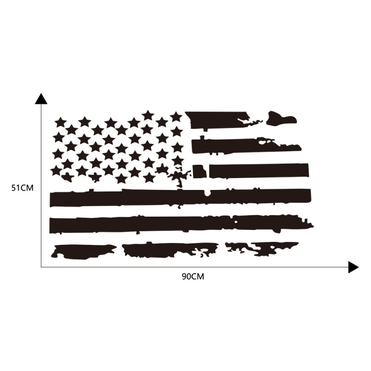 D-778 American Flag Pattern Car Modified Decorative Sticker