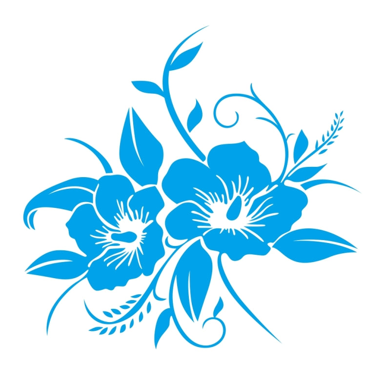 D-798 Flowers Bloom Pattern Car Modified Decorative Sticker, D-798