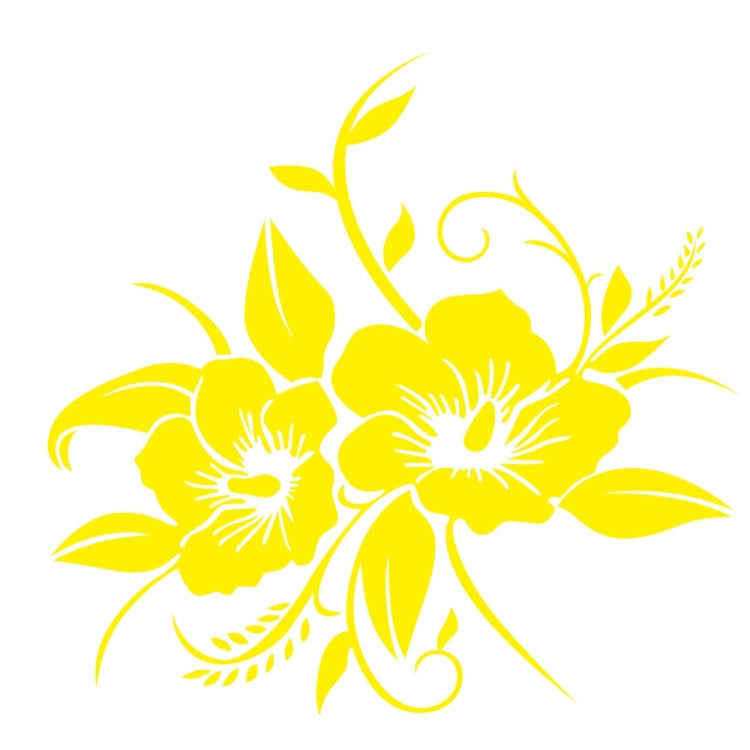 D-798 Flowers Bloom Pattern Car Modified Decorative Sticker, D-798