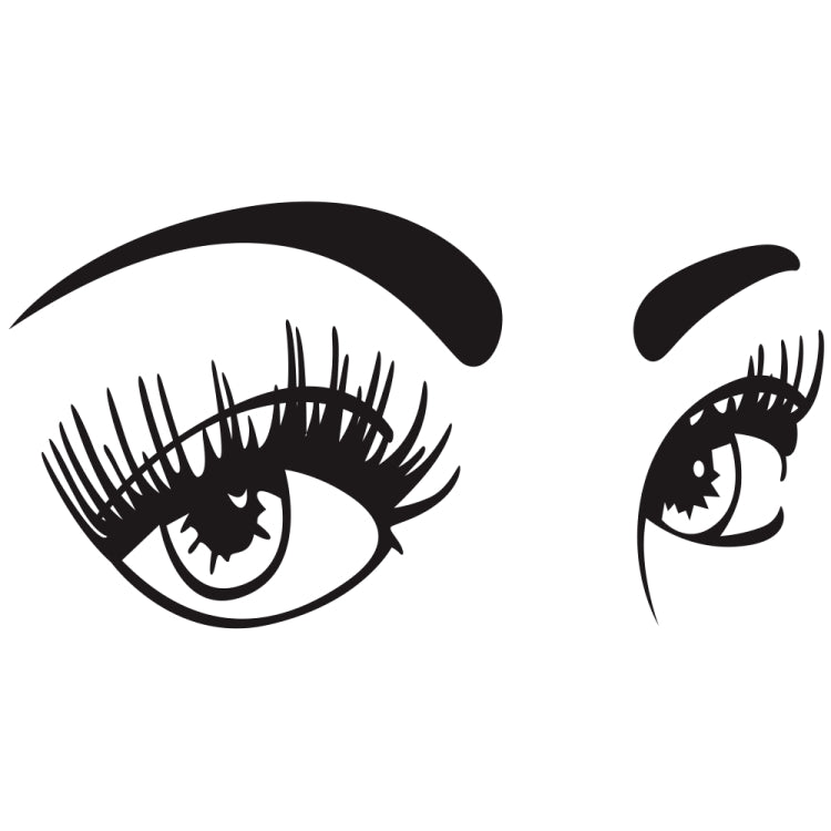 D-821 Beauty Eyes Pattern Car Modified Decorative Sticker