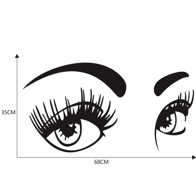 D-821 Beauty Eyes Pattern Car Modified Decorative Sticker
