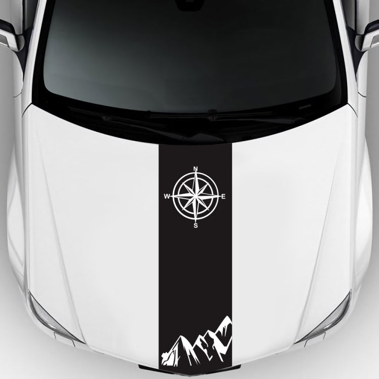 D-864 Compass Pattern Car Modified Decorative Sticker