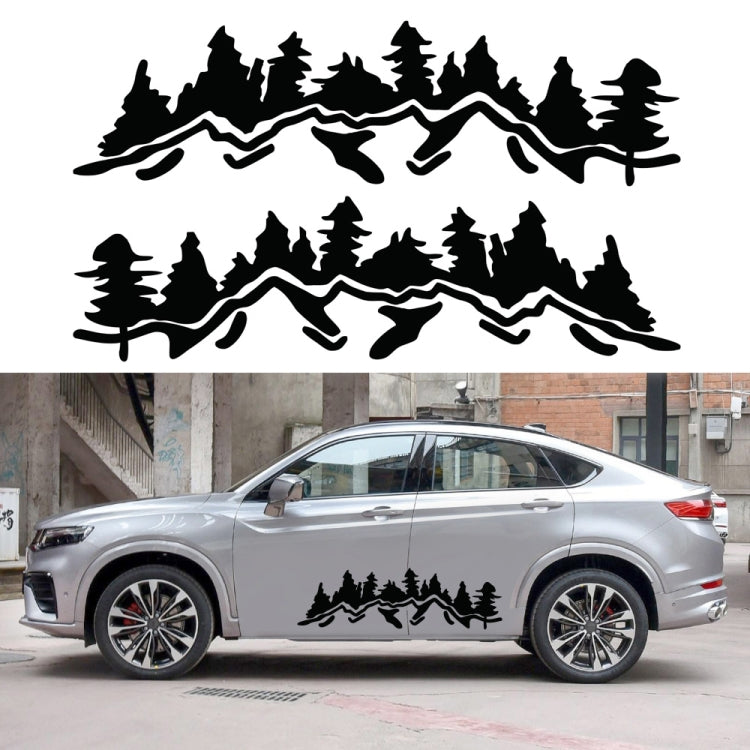 2 PCS/Set D-924 Mountain Woods Pattern Car Modified Decorative Sticker