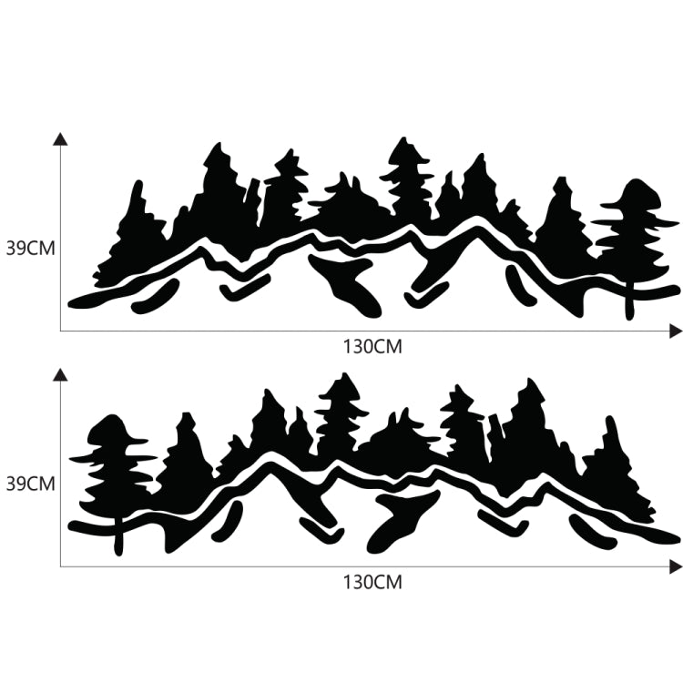 2 PCS/Set D-924 Mountain Woods Pattern Car Modified Decorative Sticker