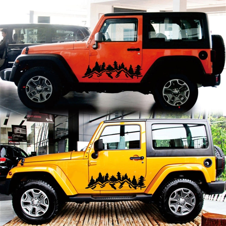 2 PCS/Set D-924 Mountain Woods Pattern Car Modified Decorative Sticker