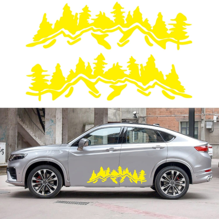 2 PCS/Set D-924 Mountain Woods Pattern Car Modified Decorative Sticker