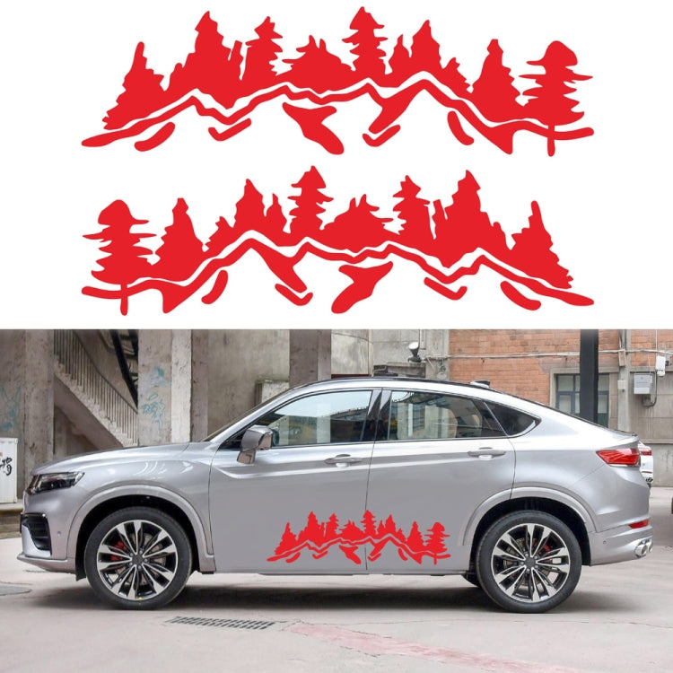 2 PCS/Set D-924 Mountain Woods Pattern Car Modified Decorative Sticker