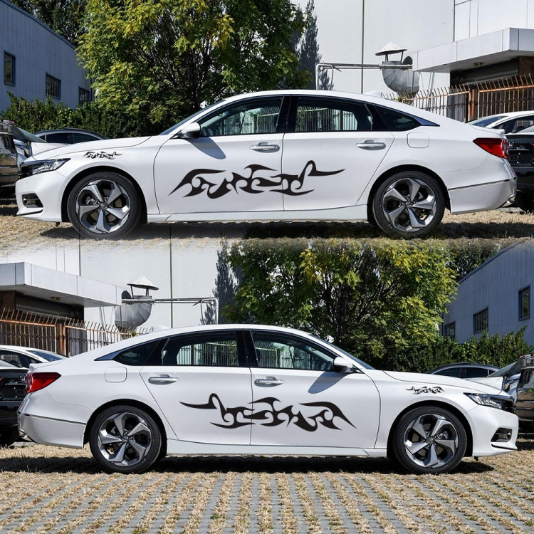 2 PCS/Set D-925 Flame Pattern Car Modified Decorative Sticker
