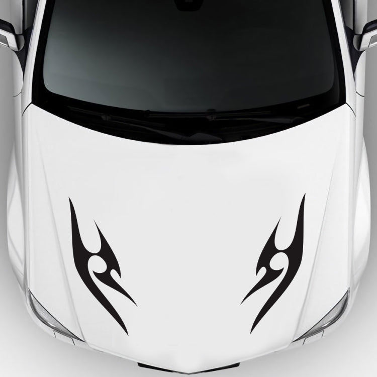 2 PCS/Set D-925 Flame Pattern Car Modified Decorative Sticker